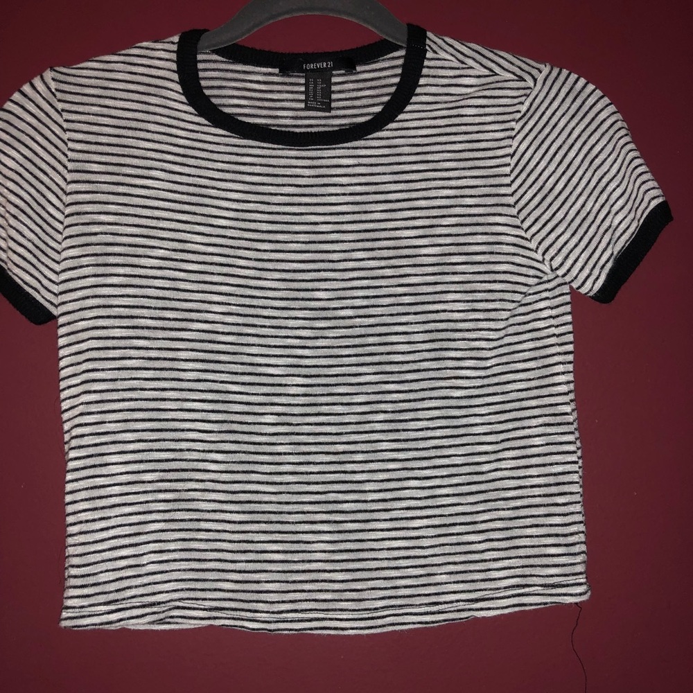 Striped crop top